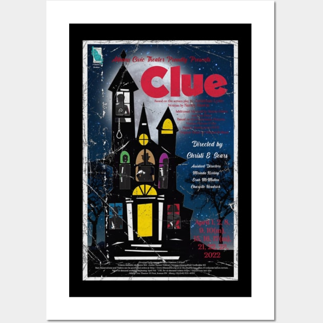 Clue movie t-shirt Wall Art by San9 pujan99a